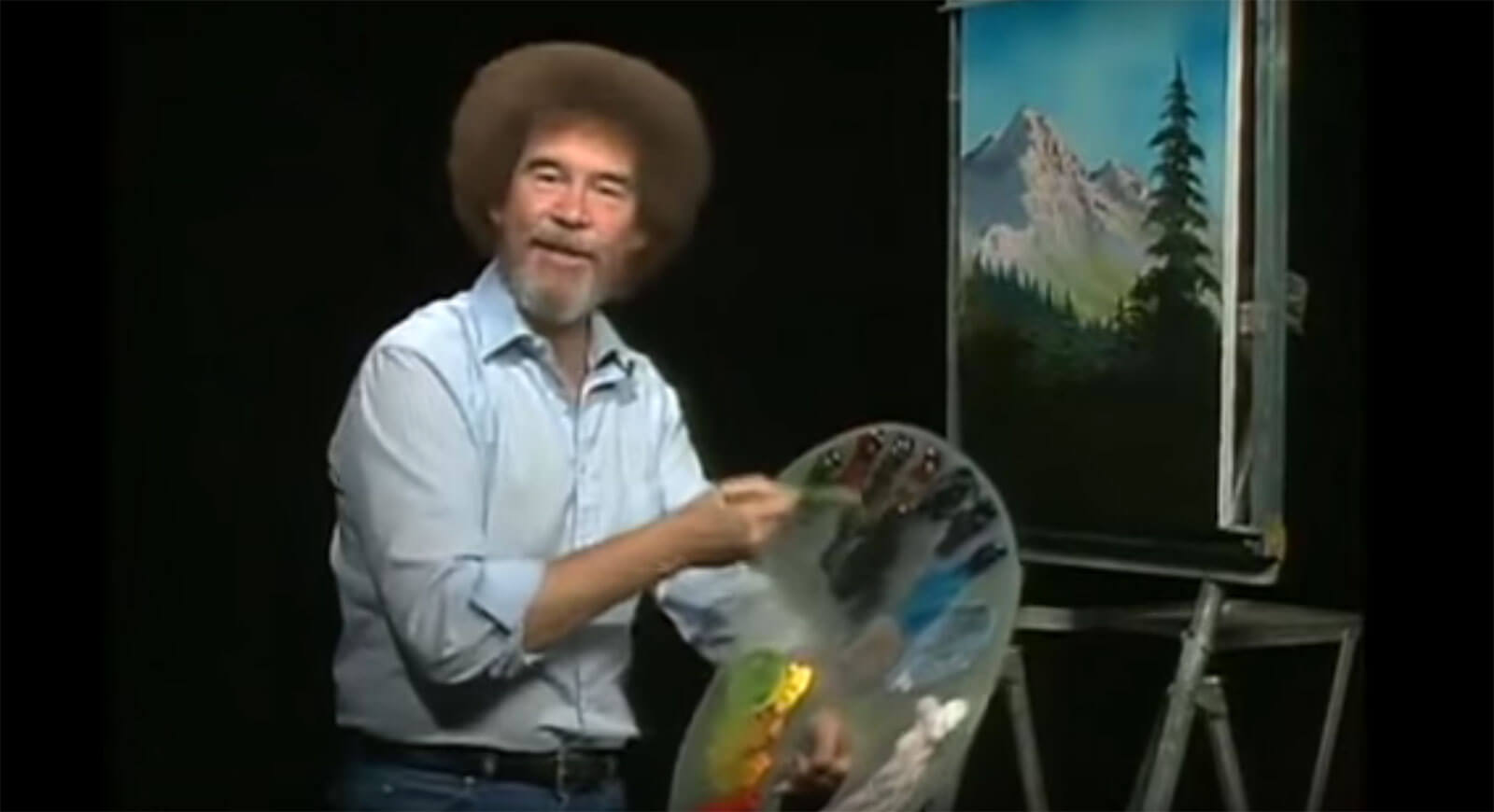 stuffed bob ross