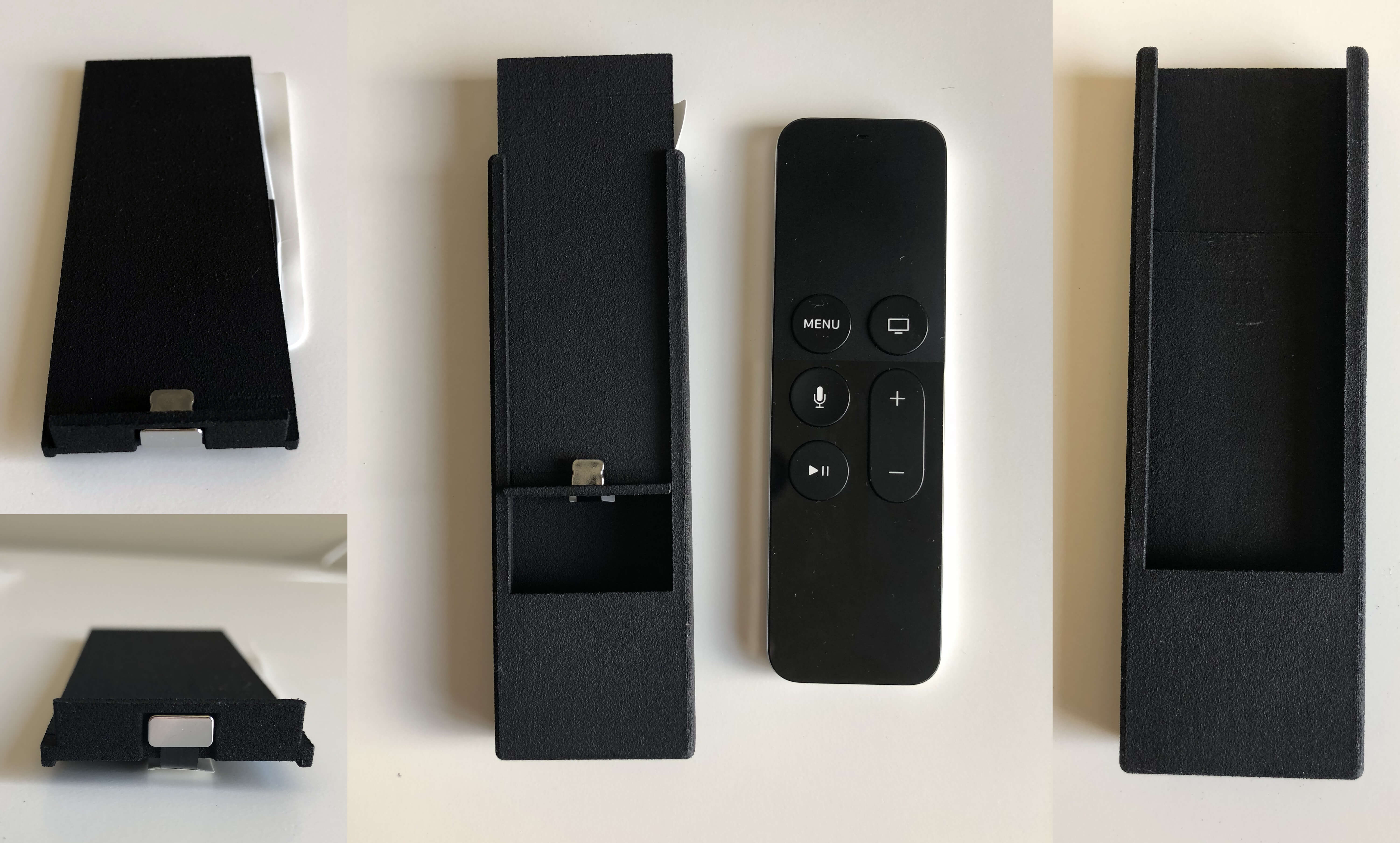3D Printed Apple TV 4 Wireless Charging Case Assembly