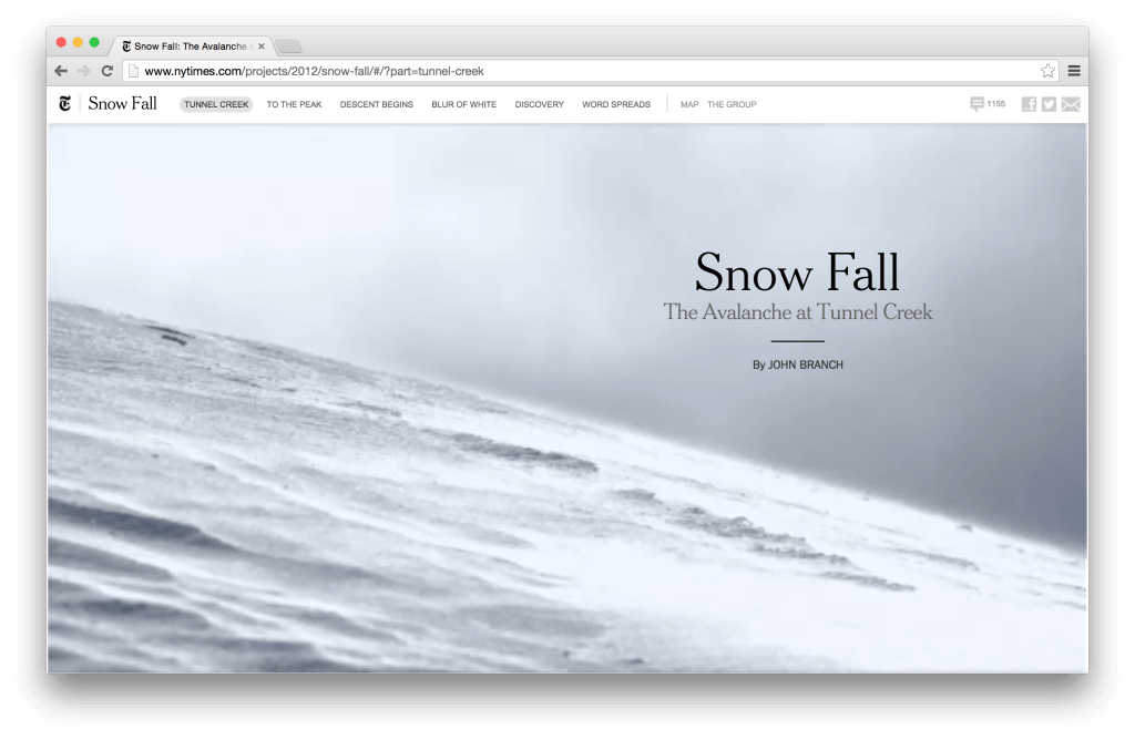 Snow Fall by John Branch — New York Times