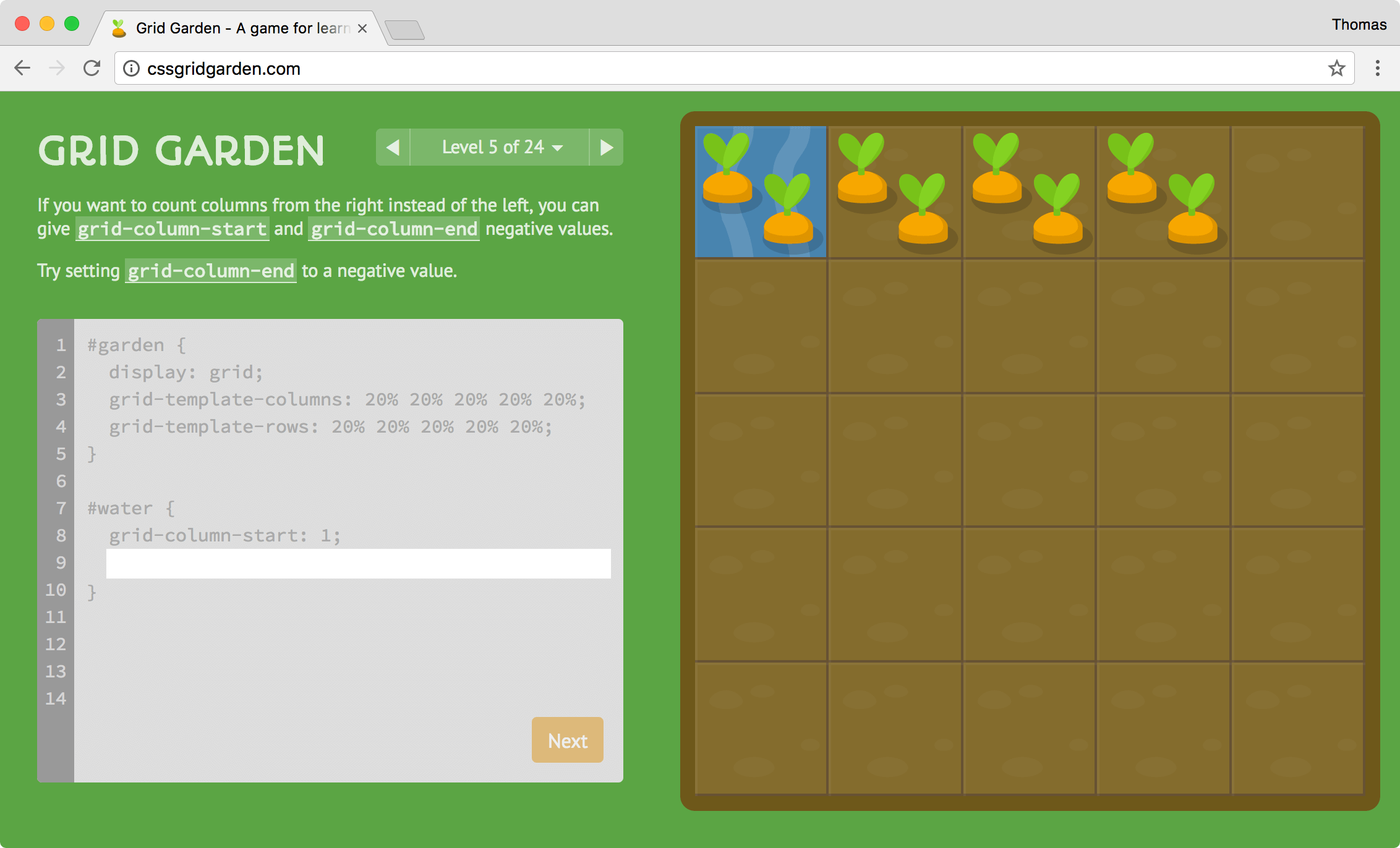 Grid Garden Screenshot